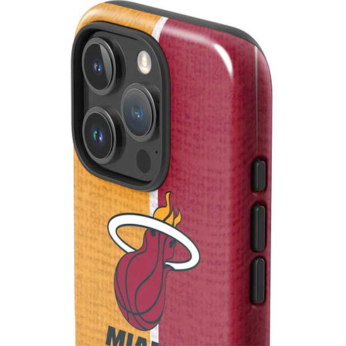 NBA Miami Heat Canvas iPhone 16 Pro Impact Case
